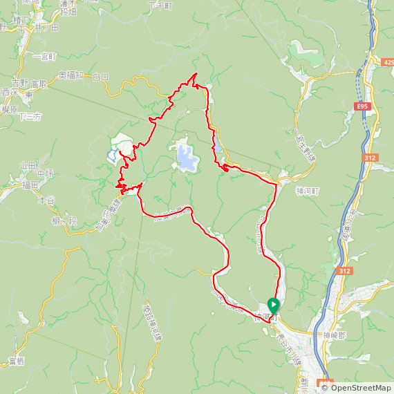 峰山高原サイクリングMAP