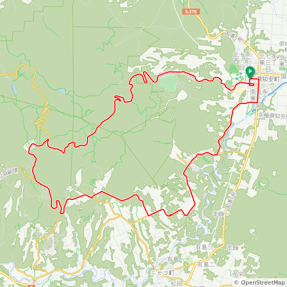ニセコアンヌプリサイクリング|距離47km