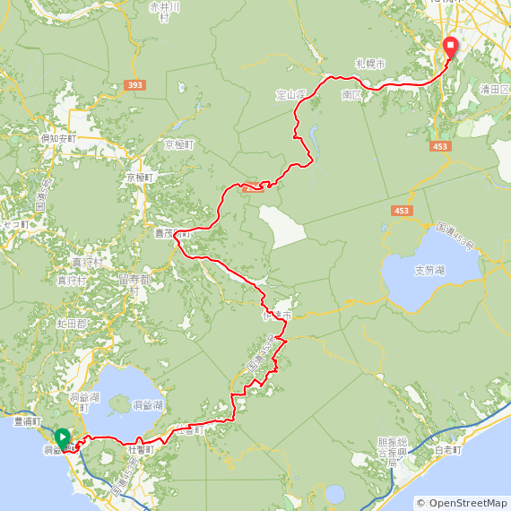 中山峠サイクリング|距離133km