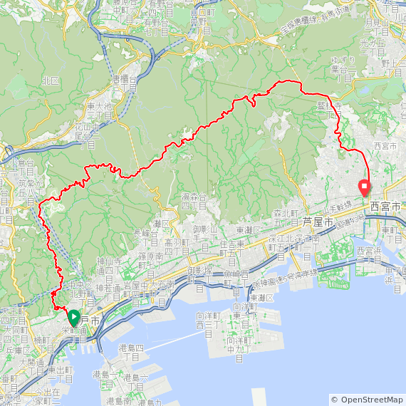 六甲山サイクリングMAP