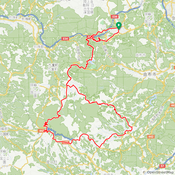 やまなみハイウェイサイクリングMAP
