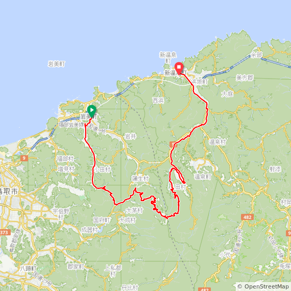 扇ノ山サイクリングMAP