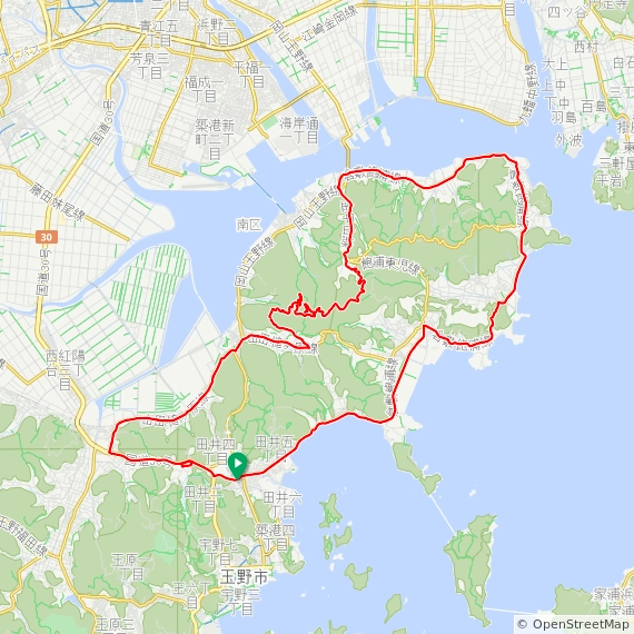 金甲山サイクリング