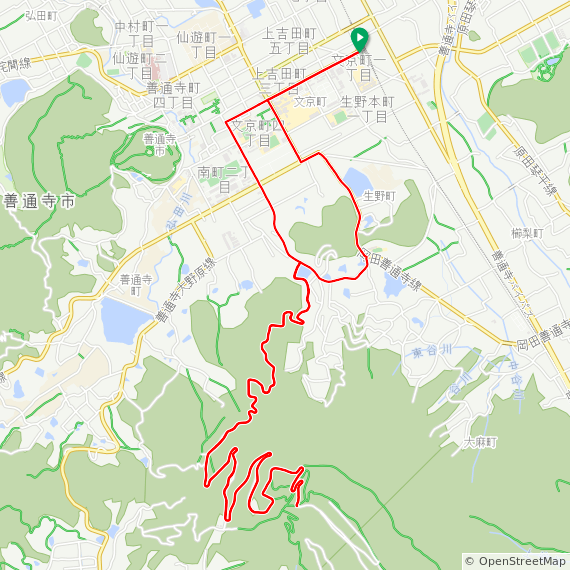 大麻山サイクリングMAP