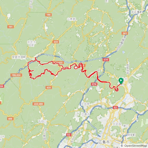 天上山サイクリングMAP