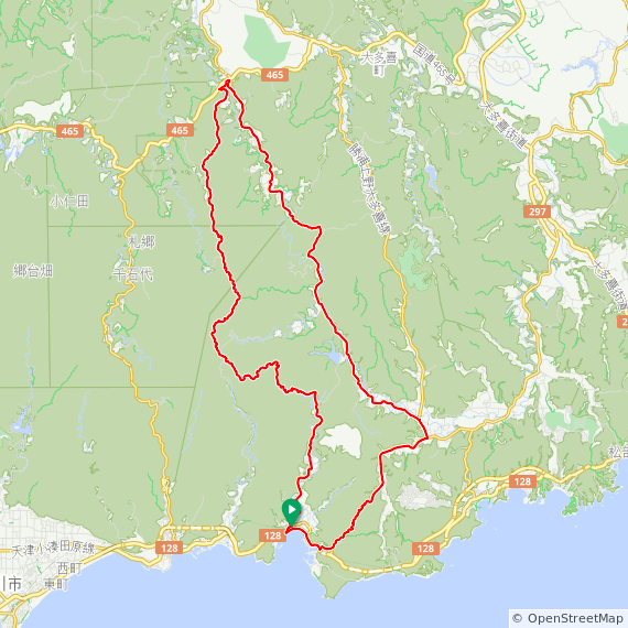 麻綿原高原サイクリングMAP