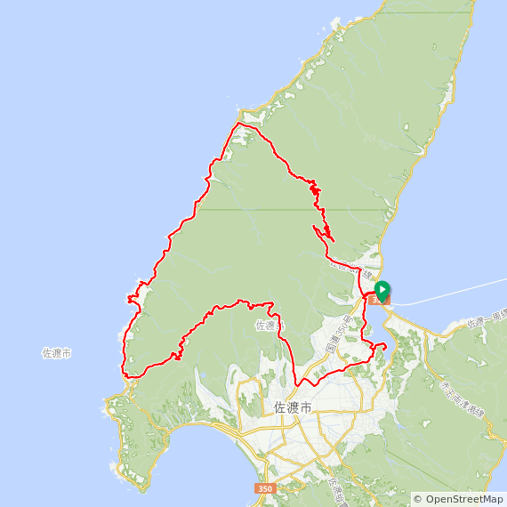 大佐渡スカイラインサイクリングMAP