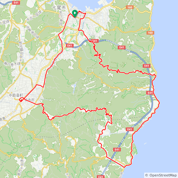 石動山サイクリングMAP