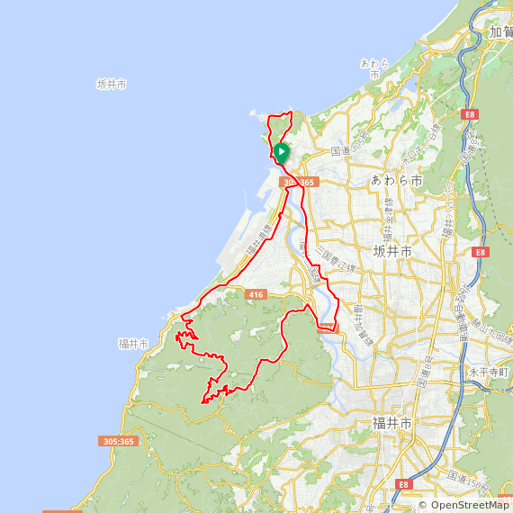 国見岳サイクリングMAP