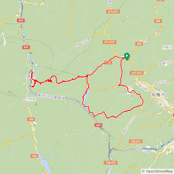 天生峠サイクリングMAP
