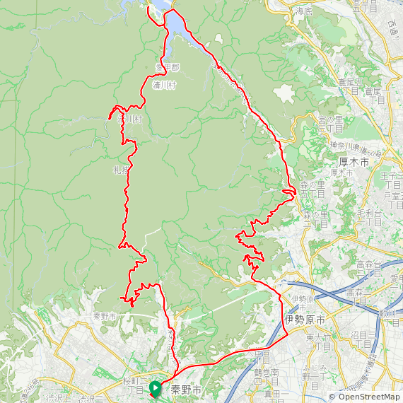 ヤビツ峠サイクリングMAP